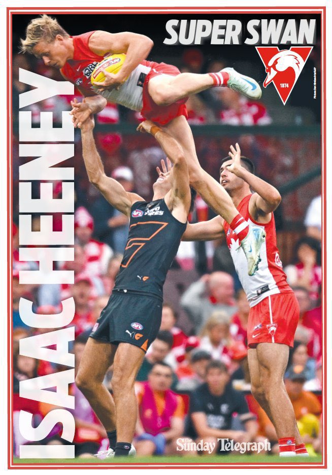Sydney Swans (@sydneyswans) on Twitter photo One of those thanks โ
Get your superman Heeney poster in the <a href="/dailytelegraph/">The Daily Telegraph</a> telegraph tomorrow ๐๐ฝ
Also available for digital subscribers as a download.
#Bloods One of those thanks โ
Get your superman Heeney poster in the <a href="/dailytelegraph/">The Daily Telegraph</a> telegraph tomorrow ๐๐ฝ
Also available for digital subscribers as a download.
#Bloods