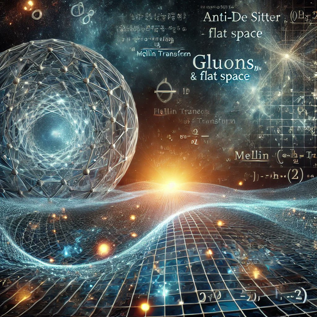 SciTecInsight's tweet image. 📘 Introduction We explored gluon amplitudes in Anti-de Sitter space (AdS) and their link to Conformal Field Theory (CFT). This means we can think of particle collisions in AdS like calculating functions in CFT, thanks to this &quot;holographic&quot; connection! #AdSCFT #Physics