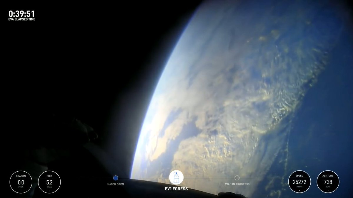 mcannavac's tweet image. Oggi, a #LineaRadioSavona, ha tenuto banco la missione del momento: #PolarisDawn ! Abbiamo curiosato fra gli esperimenti e siamo saliti a più di 1400 Km di quota con loro!
Grazie a tutti gli ascoltatori, buon sabato a tutti! 🙏👋🚀 
Immagini: @PolarisProgram &amp;amp; @SpaceX