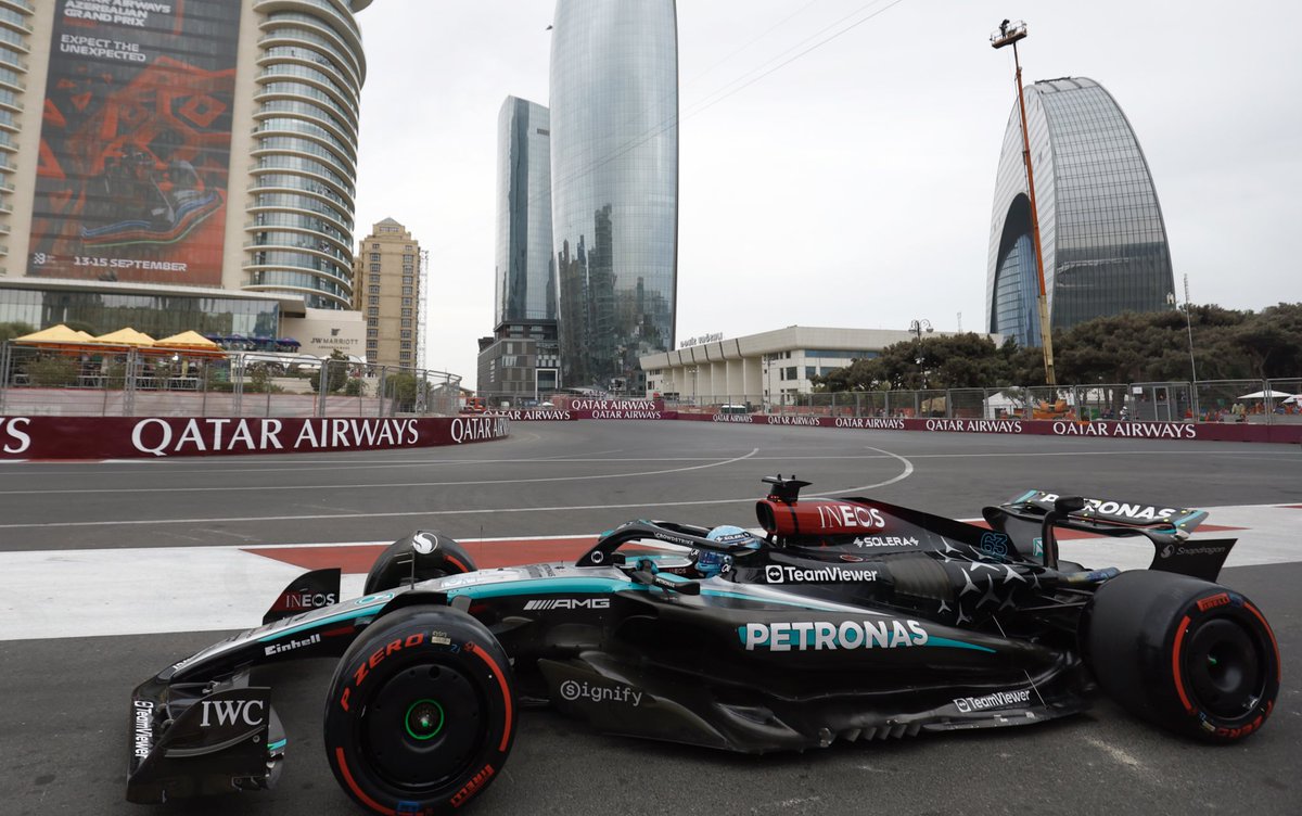 MercedesAMGF1's tweet photo. Rolling out for the final laps of Q2 - on a fresh set of Softs

Four minutes left to go in the session https://t.co/wvE9qEalqQ