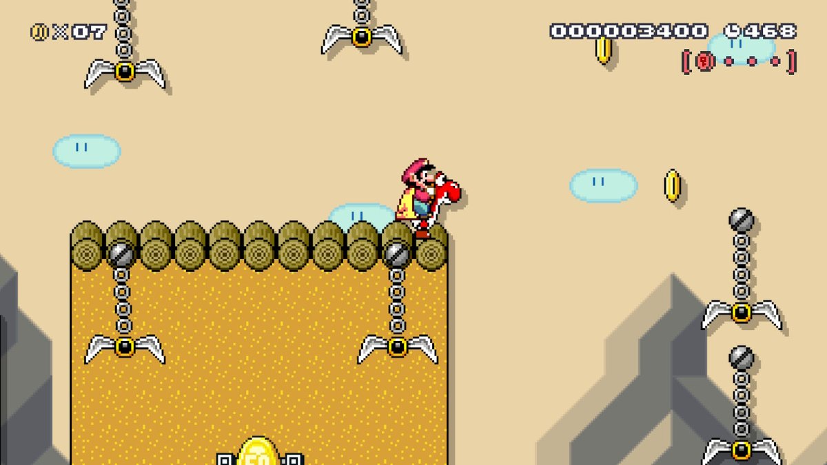 Benorris's tweet photo. Salutations !

J'ai le plaisir d'annoncer que j'ai fini mon mini-projet Super Mario Maker 2 : reproduire le jeu Aladdin sur Super Nintendo !
19 niveaux vous attendent dans le Super Monde de mon compte, si vous avez toujours le jeu.

Pour retrouver mon Super Monde : SDN-1DY-LKF https://t.co/zdcsJAYv8E