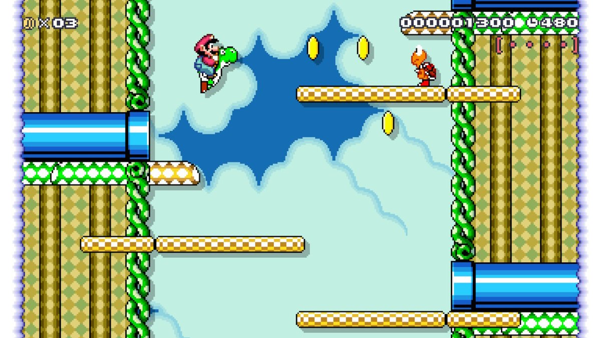 Salutations !

J'ai le plaisir d'annoncer que j'ai fini mon mini-projet Super Mario Maker 2 : reproduire le jeu Aladdin sur Super Nintendo !
19 niveaux vous attendent dans le Super Monde de mon compte, si vous avez toujours le jeu.

Pour retrouver mon Super Monde : SDN-1DY-LKF