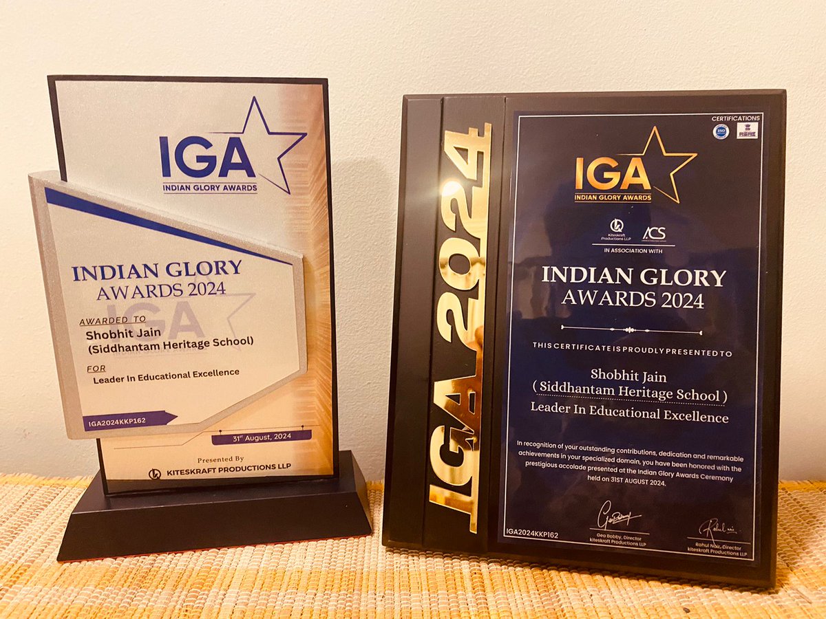 Siddhantam23's tweet photo. ✨ Honored to be recognized as a Leader in Educational Excellence once again! ✨

We are on a roll. This prestigious recognition strengthens our unwavering commitment to nurturing young minds and shaping the future of education. https://t.co/45Iqi8cgYz
