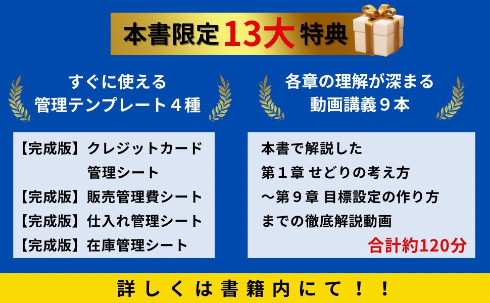 📖初書籍
『せどりの教科書〜土台編〜700名の指導実績から導き出した安定経営ノウハウ』
をついに出版しました！

せどり事業の安定経営について
全てを詰め込んだ渾身の一冊です。

▶︎700名以上に教えてきた、月利100万を目指す資金管理
▶︎同じ労働時間でも、残るお金が増える思考法