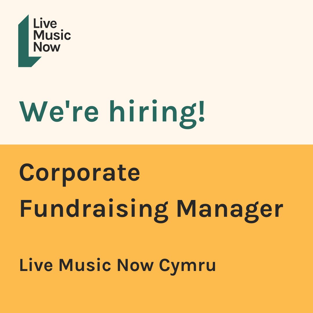 🚨 LAST CHANCE! 🚨 
Don’t miss your opportunity to become a Corporate Fundraising Manager with <a href="/LiveMusicNowUK/">Live Music Now</a> 
Apply NOW! 

⏰ Closing date: 9am, Monday 16 September 2024
👉Find out more and apply here: shorturl.at/6MDSQ

Please RT 🙏
#recruitment  #fundraiser #charityjobs