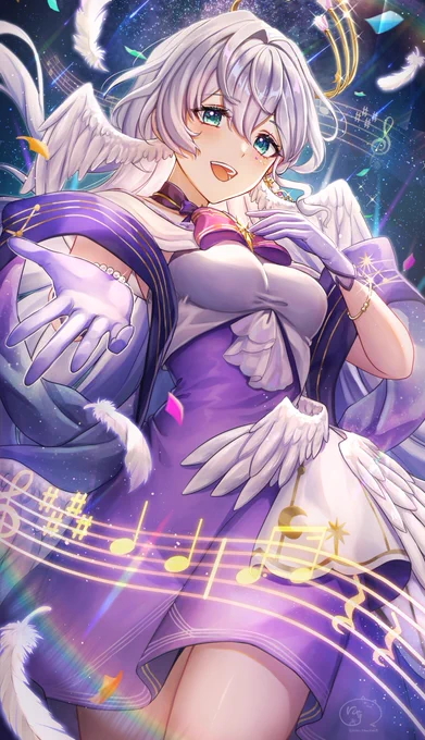 銀河に響く歌声.•*¨*•.¸¸#HonkaiStarRail #崩壊スターレイル #Robin 