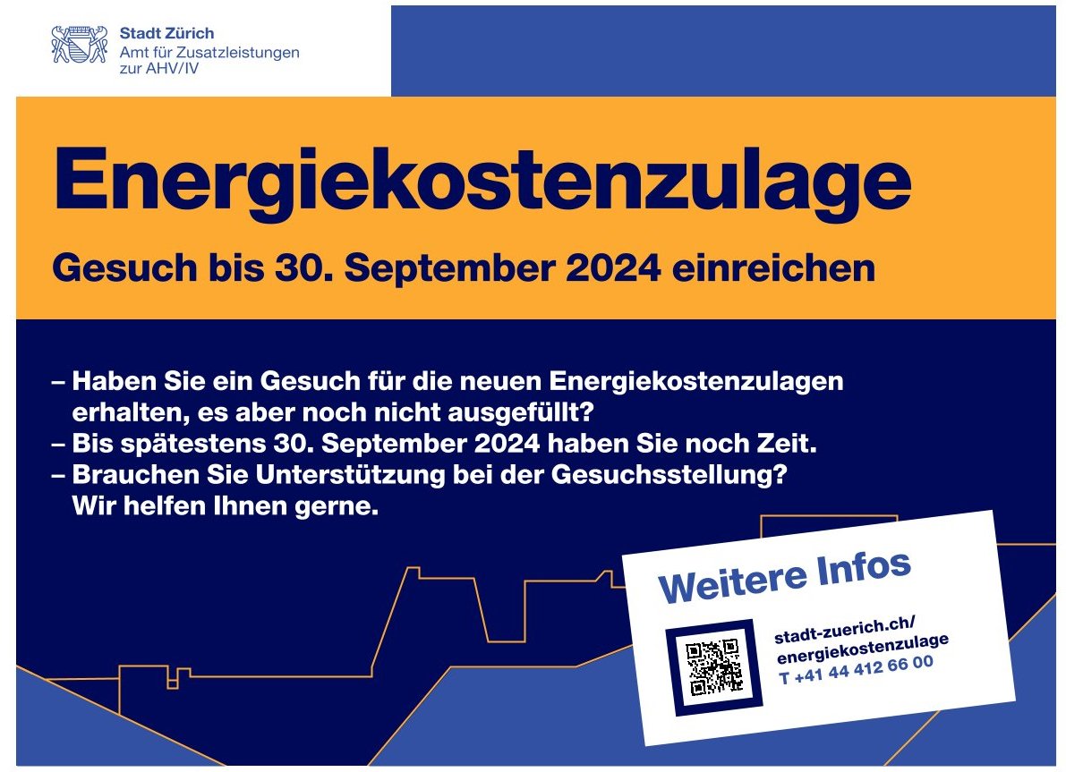 Alternative Liste Zürich (@al_zuerich) on Twitter photo 1/2 Nicht verpassen - jetzt Gesuch einreichen! Wer 2023 Prämienverbilligung bekam, hat Anspruch auf die Stadtzürcher #Energiekostenzulage zum Ausgleich der höheren Heizkosten. Lanciert wurde die Zulage durch einen Vorstoss der <a href="/al_zuerich/">Alternative Liste Zürich</a>.
Pro Haushalt gibt es 334-1118 Franken. 1/2 Nicht verpassen - jetzt Gesuch einreichen! Wer 2023 Prämienverbilligung bekam, hat Anspruch auf die Stadtzürcher #Energiekostenzulage zum Ausgleich der höheren Heizkosten. Lanciert wurde die Zulage durch einen Vorstoss der <a href="/al_zuerich/">Alternative Liste Zürich</a>.
Pro Haushalt gibt es 334-1118 Franken.