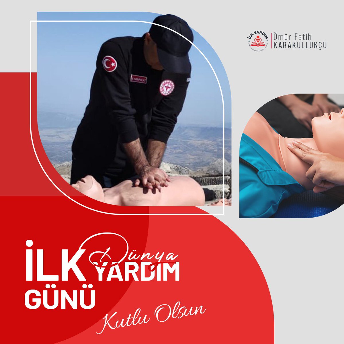 "Dünya İlk Yardım Günü, hayat kurtarmanın ve zor anlarda doğru müdahalenin ne kadar değerli olduğunu hatırlatan bir gün!"

İlk yardımla küçük bir müdahalenin onlarca canımızın kurtarılmasına vesile olduğunun yakın şahidiyiz. 

İlk yardım bilincinin yaygınlaşmasını diliyor,
