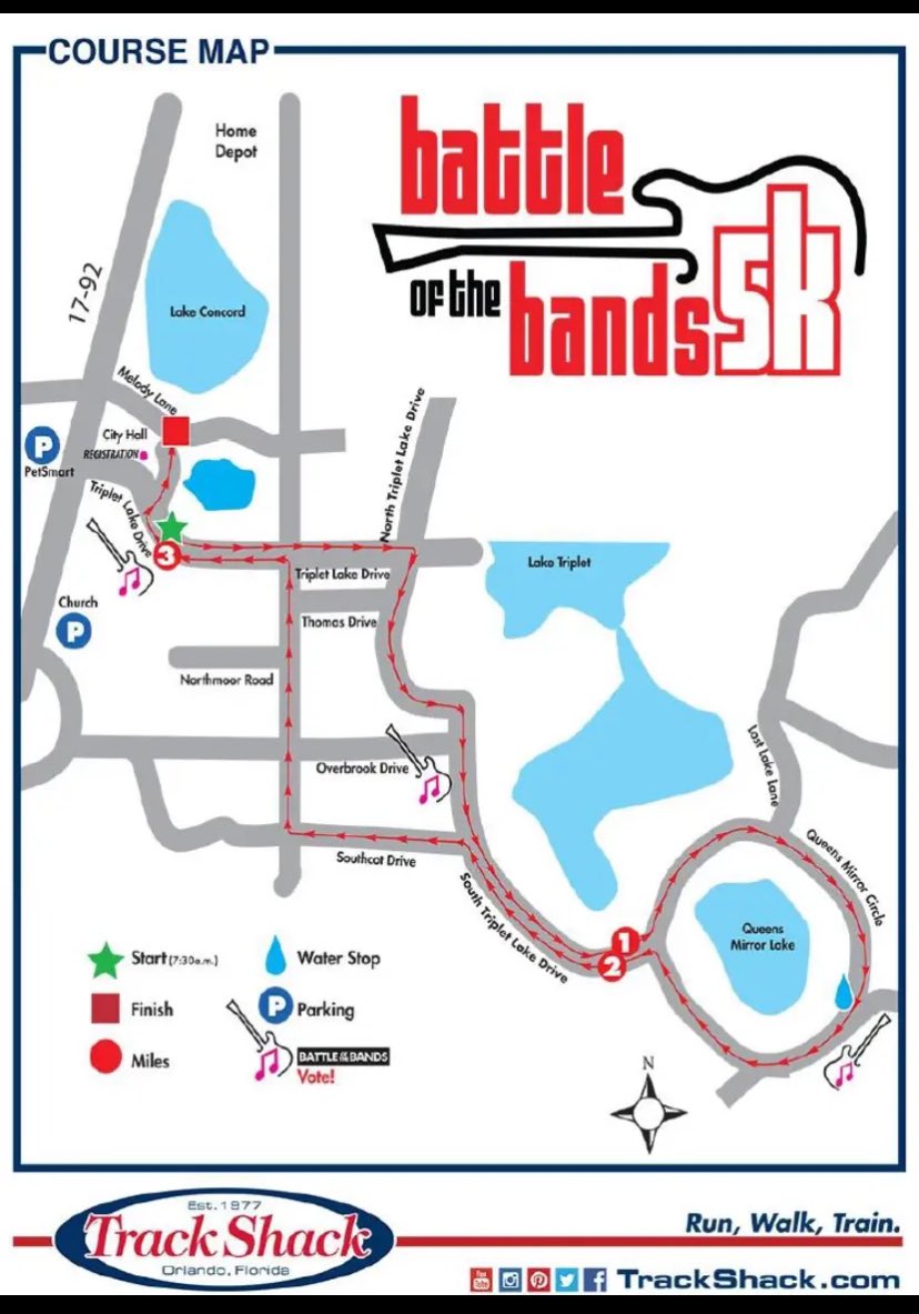 Good morning Casselberry. Some roadways around city hall have already been closed as preparations begin for the race. Participants should start arriving soon. With the fog, please pay close attention to the traffic, road closures, and pedestrians.