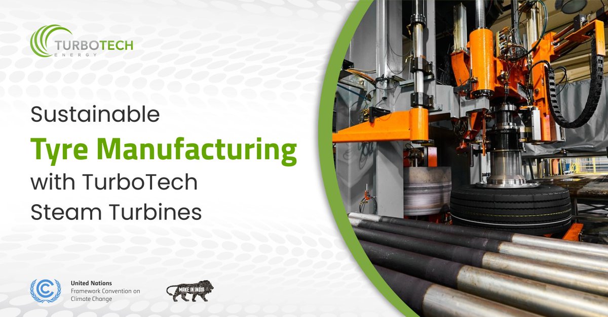 India_TurboTech's tweet image. TurboTech is transforming the tyre industry with its advanced steam turbine technology, optimizing steam usage in the curing process.

To read more: bit.ly/4eq35CX
Visit: turbotechindia.com

#EnergyEfficiency #Sustainability #TurboTech #TyreIndustry
