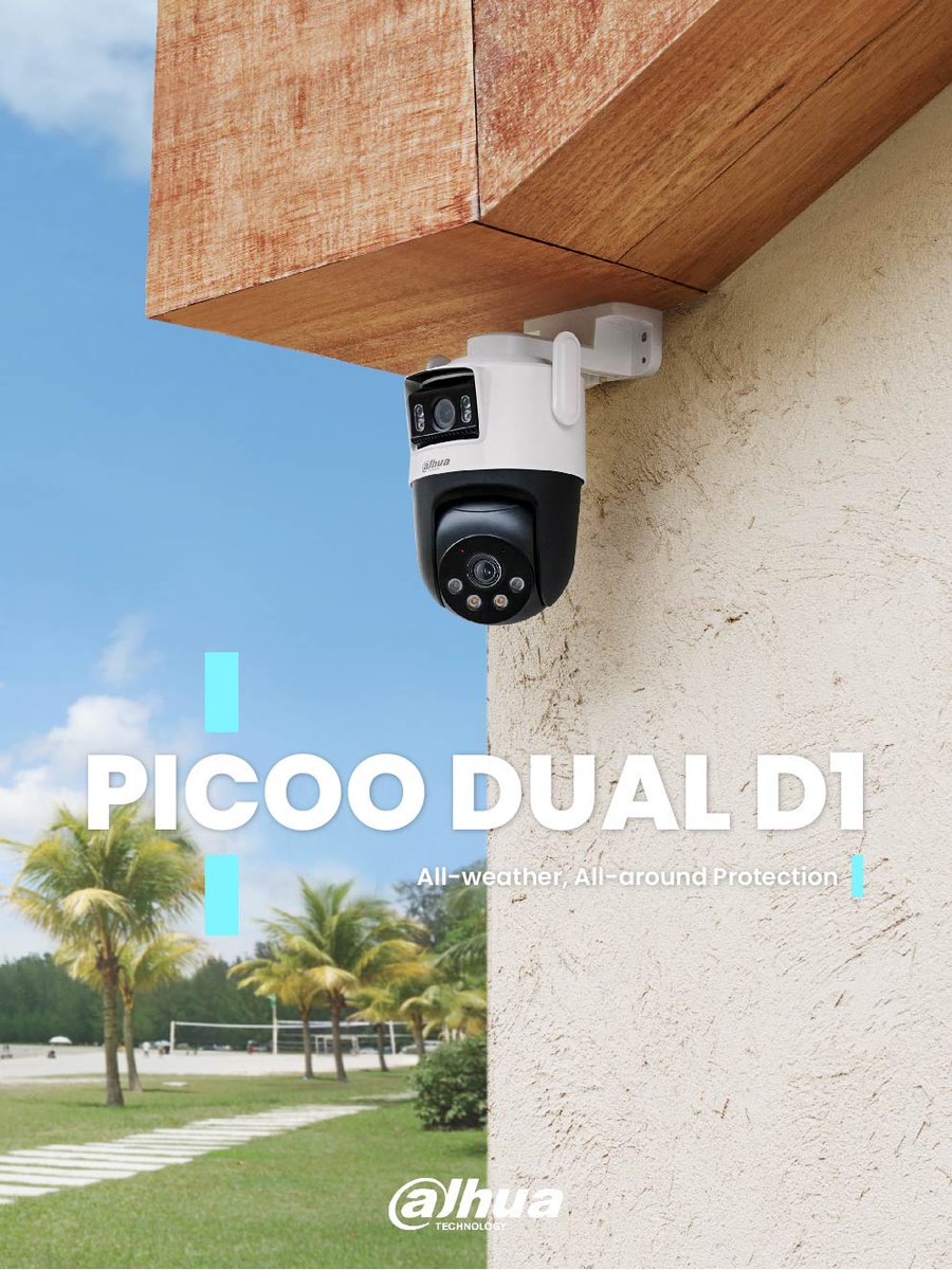 DahuaHQ's tweet image. 👀 Dual-lens, double vision. The 5MP+5MP high resolution offers superior detail capture, ensuring you never miss any single moment. Don't compromise on safety! 🔒

#security #wirelesscamera #outdoorcamera #IP66 #360view

Learn more: bit.ly/3Mv525q
