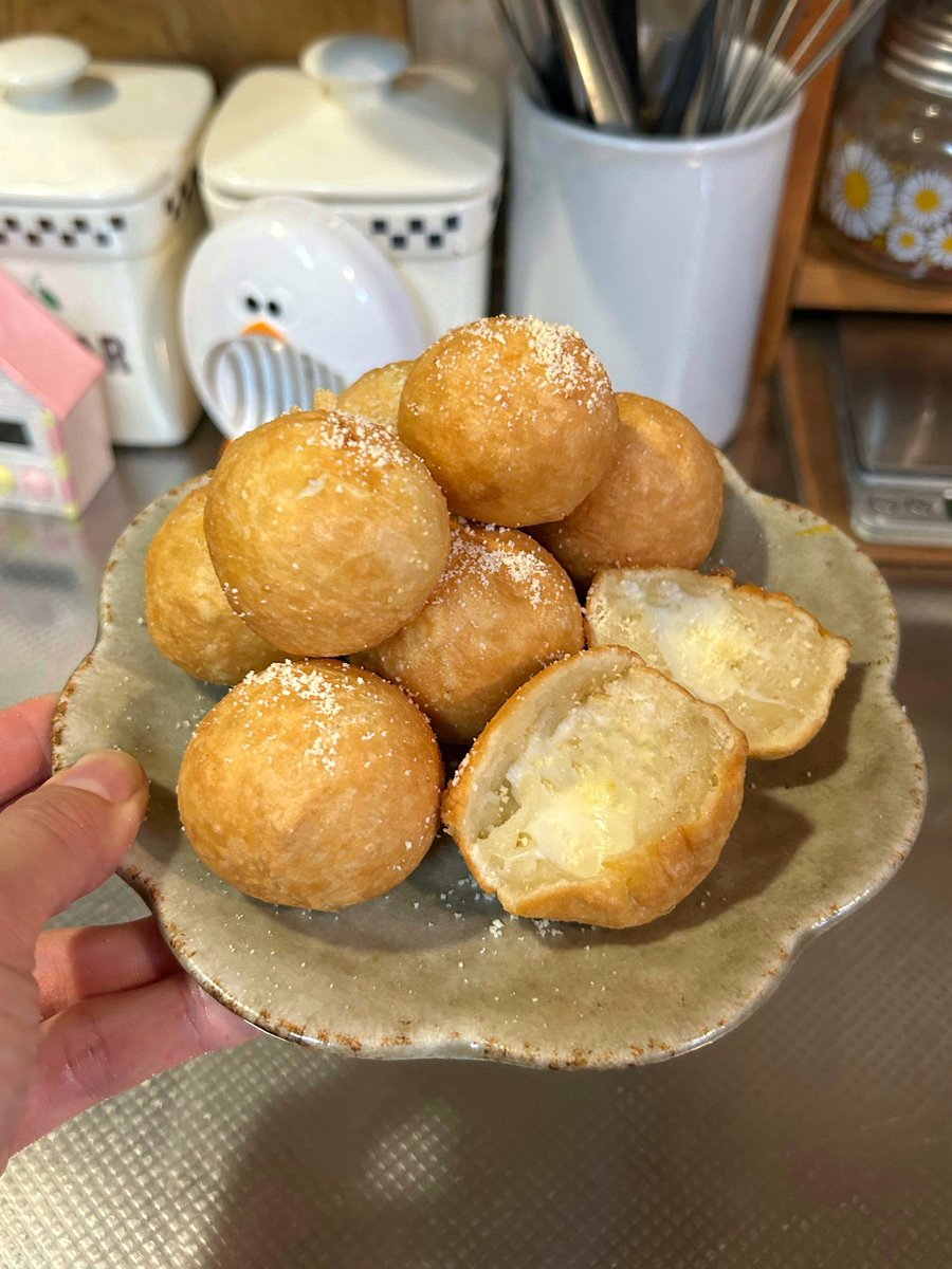 redbeanjam1210's tweet photo. かりっともっちりチーズボールとラッポッキ🧀この組み合わせ最高でした🤤 https://t.co/QW9Jblt8rW