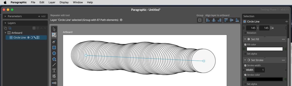 In the latest #paragraphic test build 0.6.11 the menu has been moved to the native menu bar on macOS and the window adjusted to the moved menu bar to feel a little more integrated and familiar for macOS users. On Windows and Linux the menu stays in the window as before.