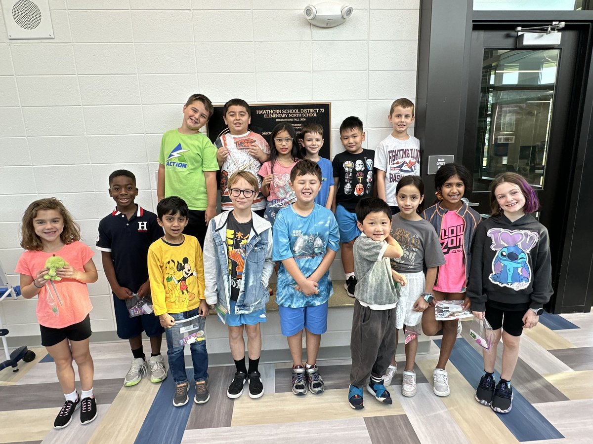 These students have been spotted SOARing <a href="/ElemNorthD73/">ElemNorthD73</a>! Congratulations to our Eagle Buck Raffle Winners of the Week! 💙💛 <a href="/District_73/">Hawthorn District 73</a> #BetterTogether #commitmENt #EveryOneEveryDay