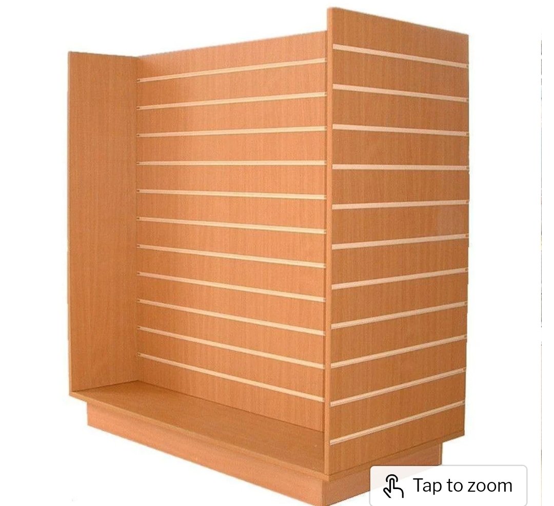 I'm selling a couple of display stands: 
Large wooden 3 tiered, on wheels. Very heavy, very good condition £100. As photos

"H" wooden slat wall display stand, used condition (missing the screws) £25. (Photo from internet)
Collection only

#displays #selling