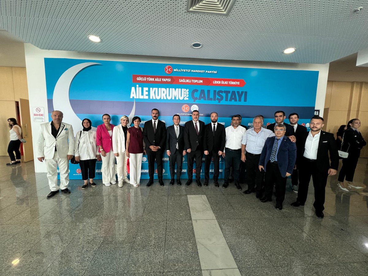 mhpcankayaorg's tweet photo. Genel Başkanımız Sayın Devlet BAHÇELİ'nin himayelerinde, ATO Congresium ‘da gerçekleşen "AİLE KURUMU ÇALIŞTAYI 2024" Programının açılış ekinliğine İlçe Başkanımız Sn. Serkan Damar ve yönetim kurulu üyelerimiz katılım sağlamıştır. https://t.co/B0zhML289L