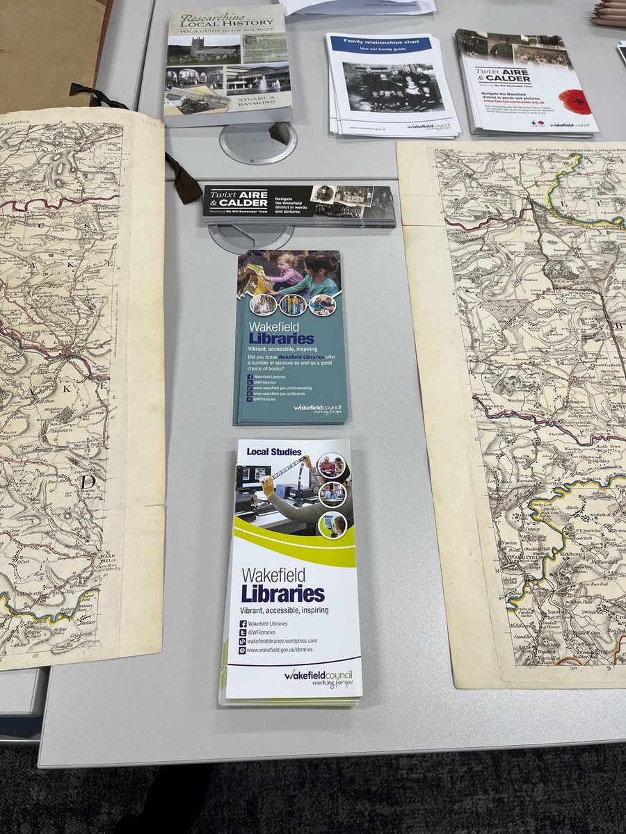 We're at West Yorkshire History Centre for #HeritageOpenDays with  <a href="/WkfdHistSoc/">Wakefield Historical Society</a> Come for a chat about the services on offer or for the talks about historic maps of Wakefield. Thank you for hosting, <a href="/wyorksarchives/">West Yorkshire Archive Service</a>