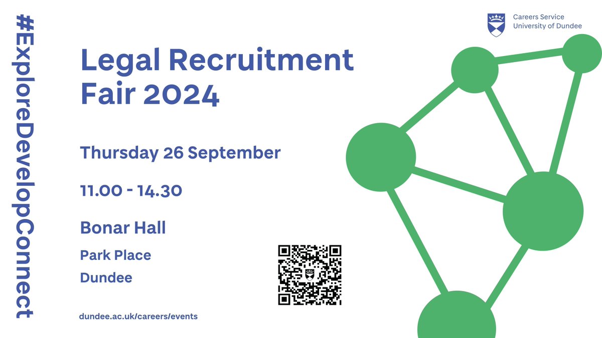 Careers, UoD (@uodcareers) on Twitter photo The <a href="/UoDCareers/">Careers, UoD</a> Legal Recruitment Fair is less than two weeks away!
Join us at the Bonar Hall on Thurs 26/09, 11:00-14:30. An opportunity to interact with organisation about jobs & further study opportunities available to you!
Further info buff.ly/3JKyEdn #UoDLegalFair The <a href="/UoDCareers/">Careers, UoD</a> Legal Recruitment Fair is less than two weeks away!
Join us at the Bonar Hall on Thurs 26/09, 11:00-14:30. An opportunity to interact with organisation about jobs & further study opportunities available to you!
Further info buff.ly/3JKyEdn #UoDLegalFair