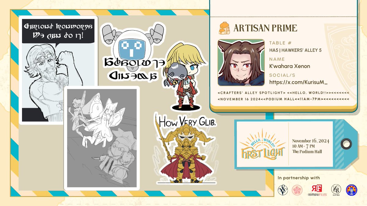 K'wahara (<a href="/KurisuM_/">KurisuM_ || Currently a wagie</a>) has been helping out at his adoptive father's smithy both as an Armorer and as an Adventurer in the Silver Bazaar, having an answer for what it means to live for himself and for others while squeezing in an occasional lazy day. Check out his wares at #HeWo2FL