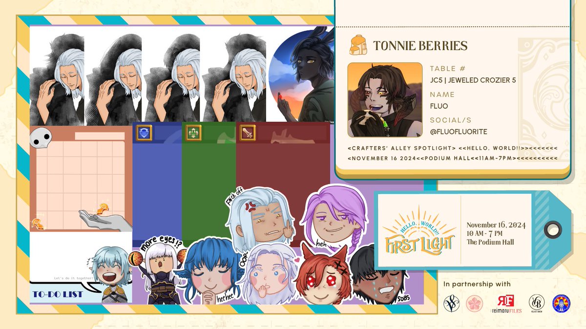 New adventures mean new stories! Come visit Ezekiel (<a href="/fluofluorite/">fluo</a> ) and regale him with what you've been up to these days! Don't forget to check out what he has put up in the market board at #HeWo2FL! You might see something you like! ^v^)/