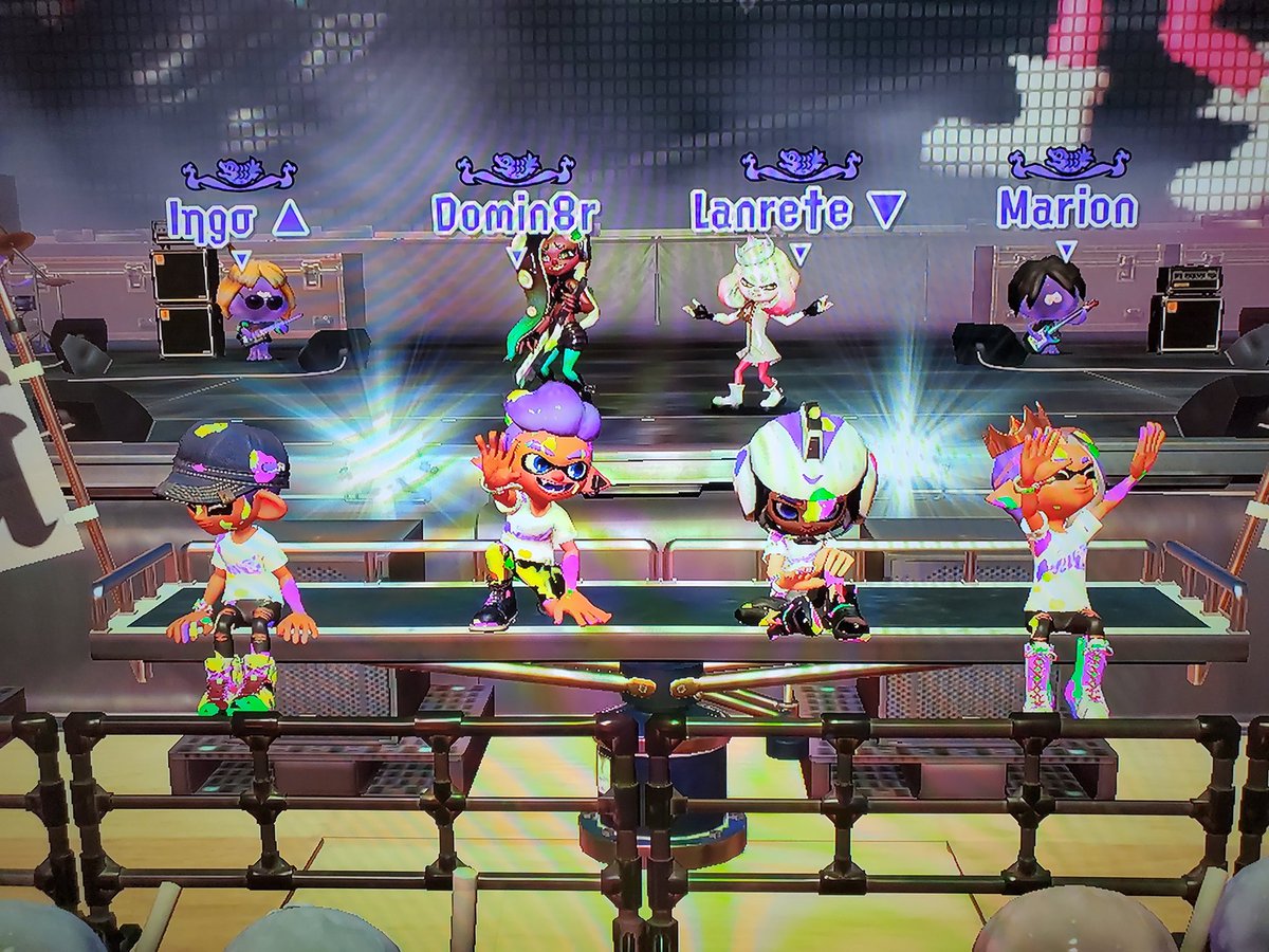 Splatoon2Domin8's tweet image. 100x Grand Fest win with @marionrenee7