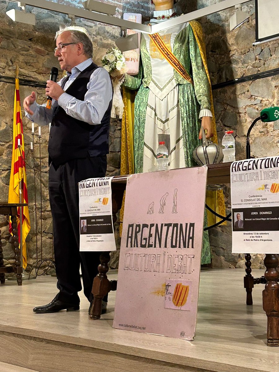 Ahir vam ser a Argentona a la conferència del company <a href="/JordiDomingoGM/">Jordi Domingo</a> sobre Consolat de Mar <a href="/AmicsConsolat/">Amics del Consolat de Mar</a>