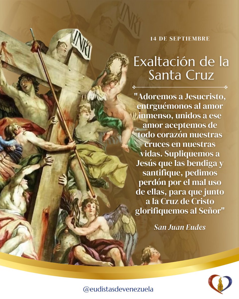 Hoy en la fiesta de la Exaltación de la Santa Cruz, recordemos y honremos la cruz en la que murió nuestro Señor Jesucristo. 

Contemplemos aquel madero, en el que nuestro Salvador vertió su preciosísima sangre, por nuestra salvación.