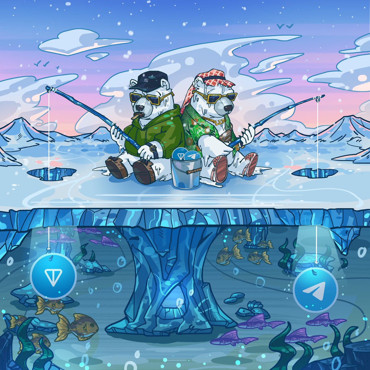 We’re unveiling special surprises soon! Our Telegram game launches in a few days, revolutionizing Telegram games

Melting Bears is alive and strong. Join our Telegram: t.me/meltingbearsNFT to be among the first when the bot goes live 

early bears, more fish in the paw!🐻‍❄️