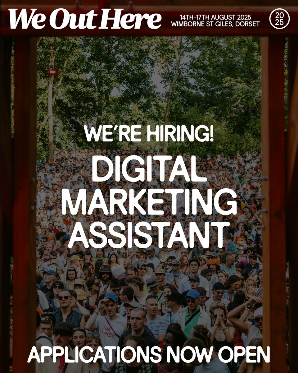 We’re growing the We Out Here team! 🪴

As we step into our 6th year, we’re opening up applications for someone new to join the family.

More information on how to apply on our website 

We can’t wait to hear from you! 🫵