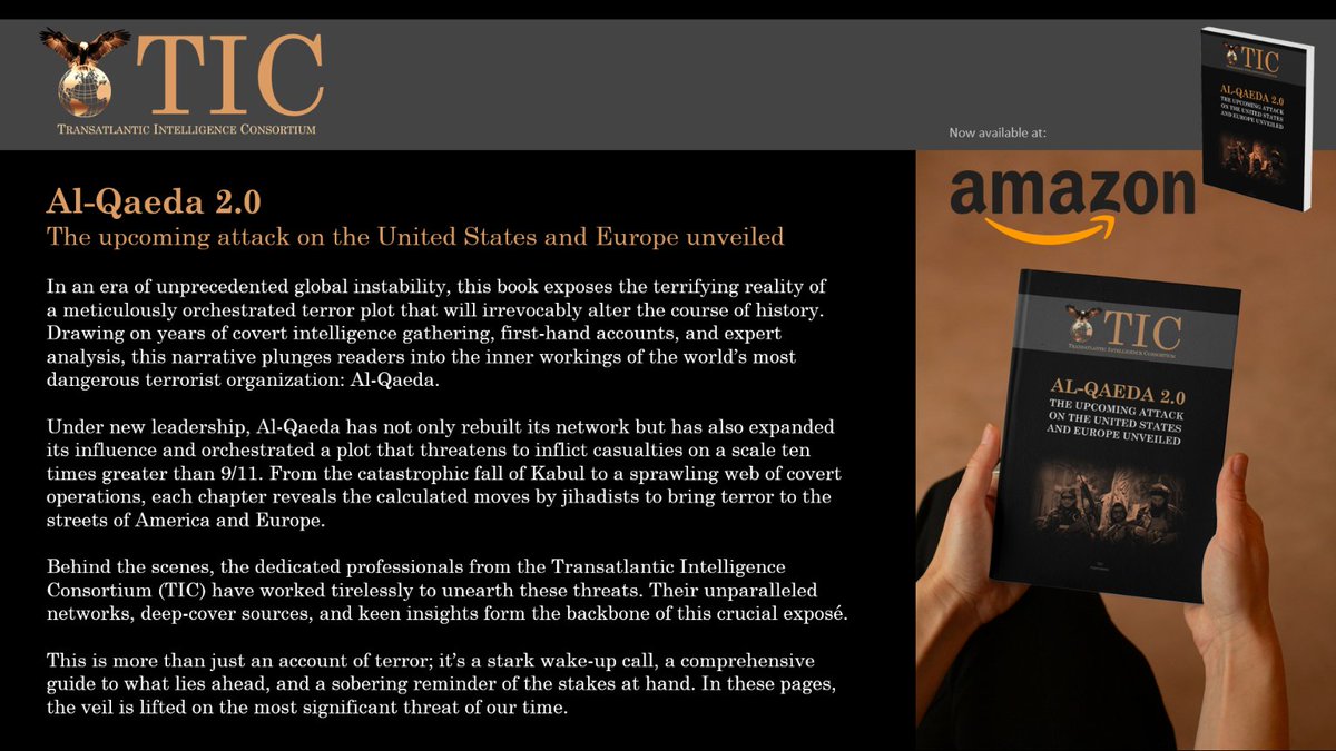📙 Now available on Amazon:

"The terrifying reality of a meticulously orchestrated terror plot that will irrevocably alter the course of history..." 

Al-Qaeda, under leadership of Hamza Bin Laden, threatens to inflict casualties on a scale ten times greater than 9/11.

1/2