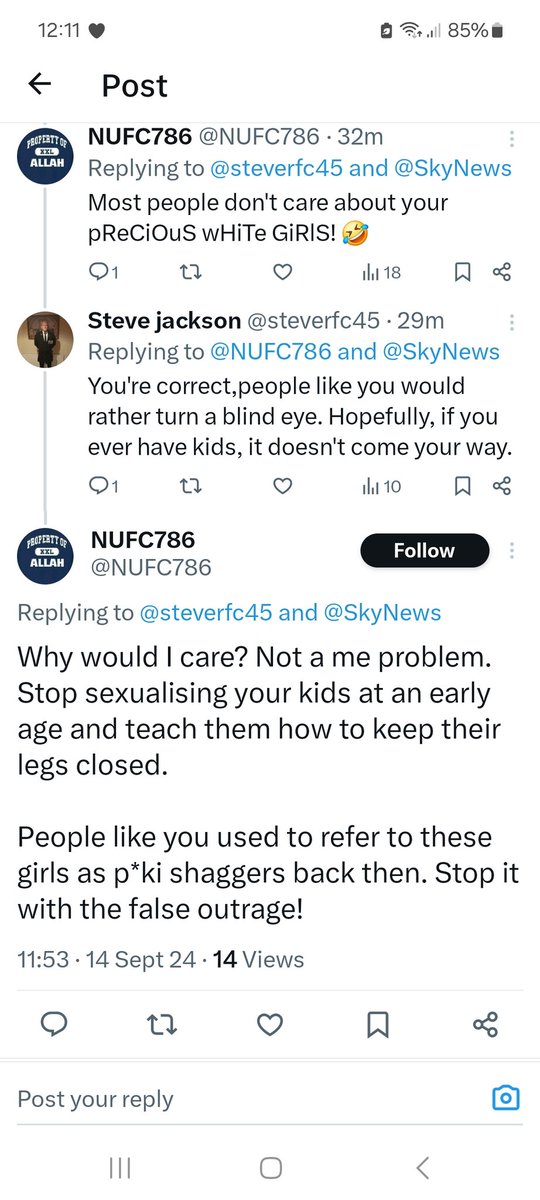 So this piece of scum thinks the victims of the grooming gangs asked for it,make him famous.