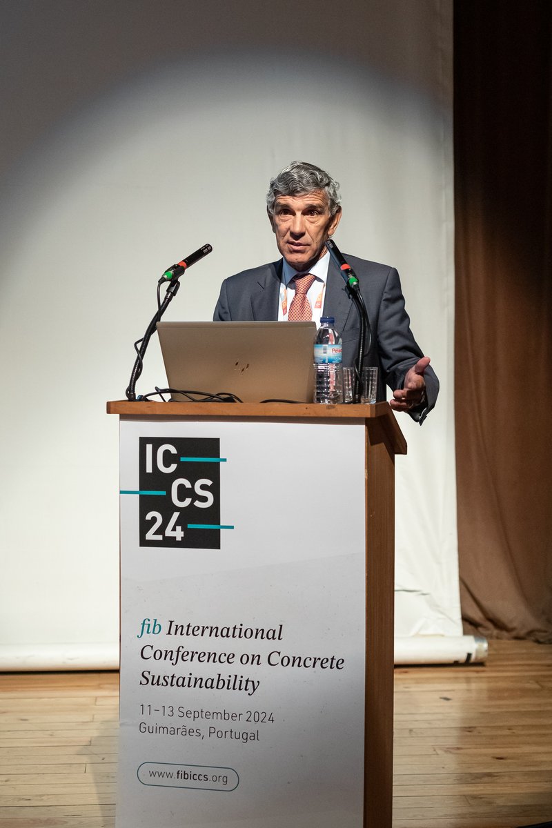 ICCS2024's tweet photo. Yesterday at #ICCS2024, Prof. Jorge de Brito took the stage to present his groundbreaking keynote on "Upscaling of Recycled Aggregate Concrete in Portugal." ♻️

A big thank you to Prof. de Brito for his invaluable contribution!

#SustainabilityInConstruction #ICCS2024 https://t.co/vembMRY4JZ
