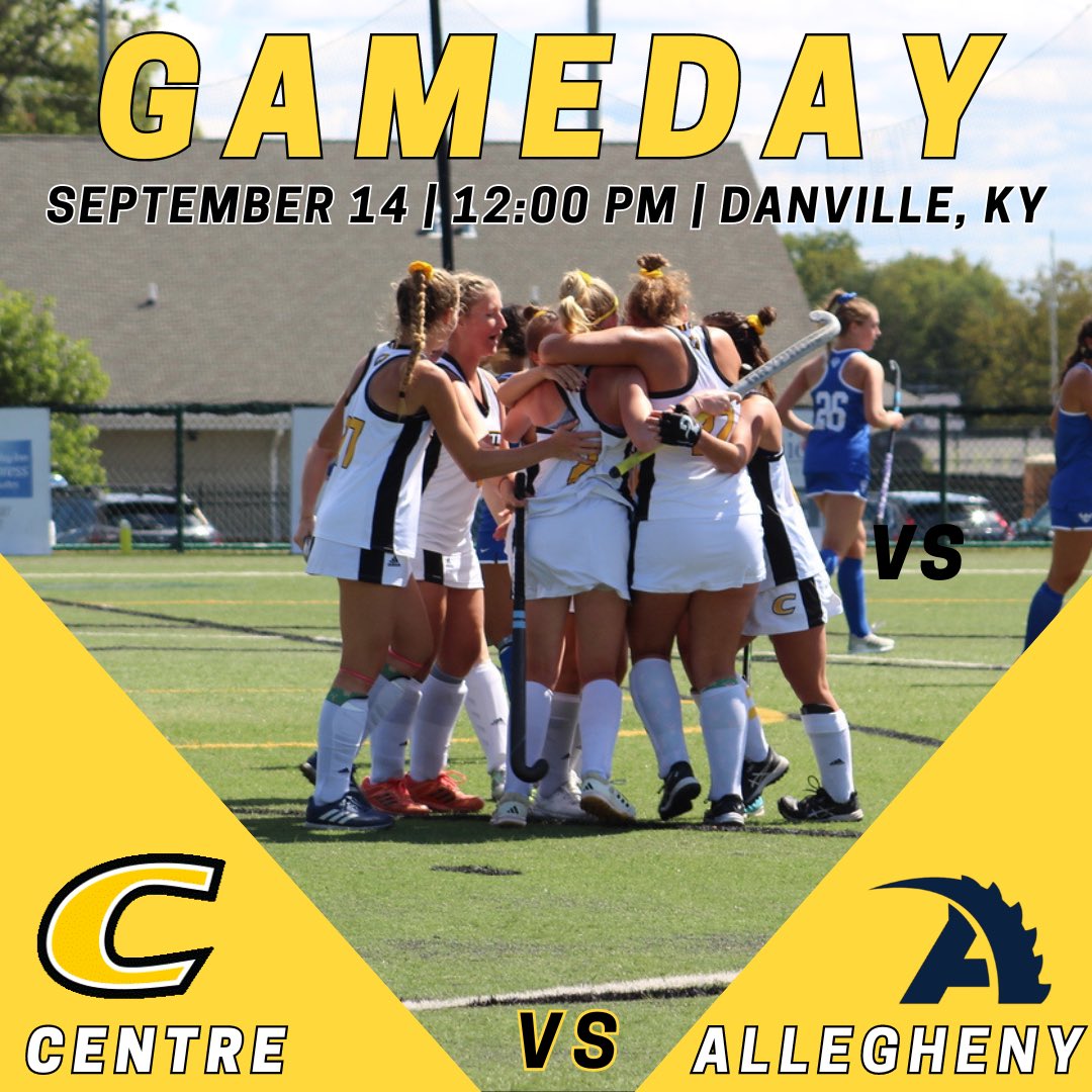 GAMEDAY! First game of the doubleheader weekend! Head out to south turf today at noon to watch us take on Allegheny! #itstartswithus