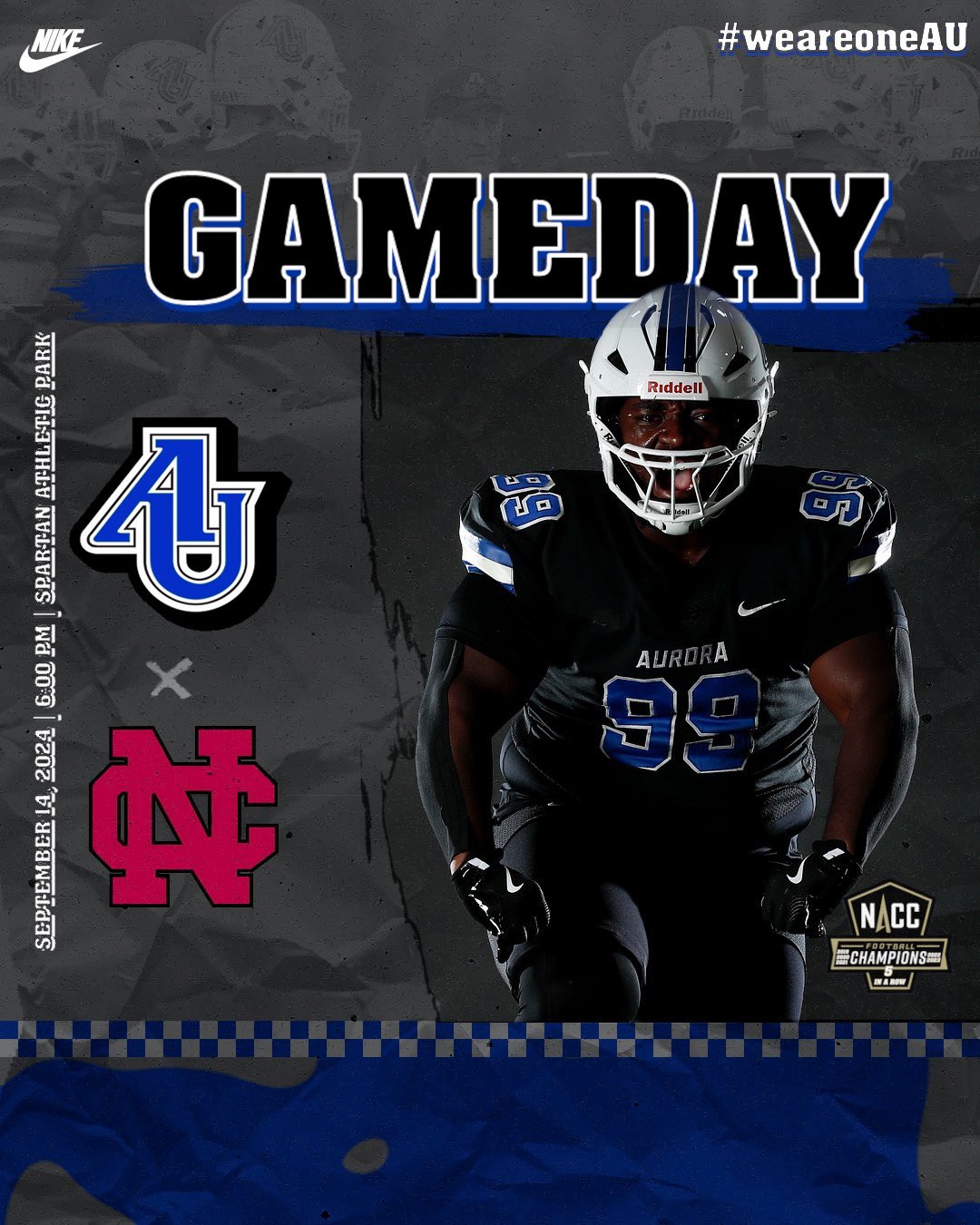 Aurora University Football on X It s GameDay and the 2024 Home Opener for the Spartans Location Spartan Athletics Park Time 6 00 pm CST Theme Black Out Watch Live https t 19Gfj2fNdm