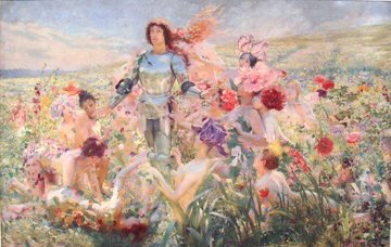 YasatirSanat's tweet image. 🎨 

Georges Rochegrosse&apos;un 1894 tarihli &quot;Le Chevalier aux Fleurs&quot; (Çiçekli Şövalye) tablosu, #Parsifal&apos;ın #KutsalKâse&apos;yi yeniden kazanma kaderine sahip olan iffetli bir kahramanı resmeder. Bu tablo, Parsifal&apos;ın büyücü Klingsor&apos;un kalesinin bekçilerini yendikten sonra, büyülü…