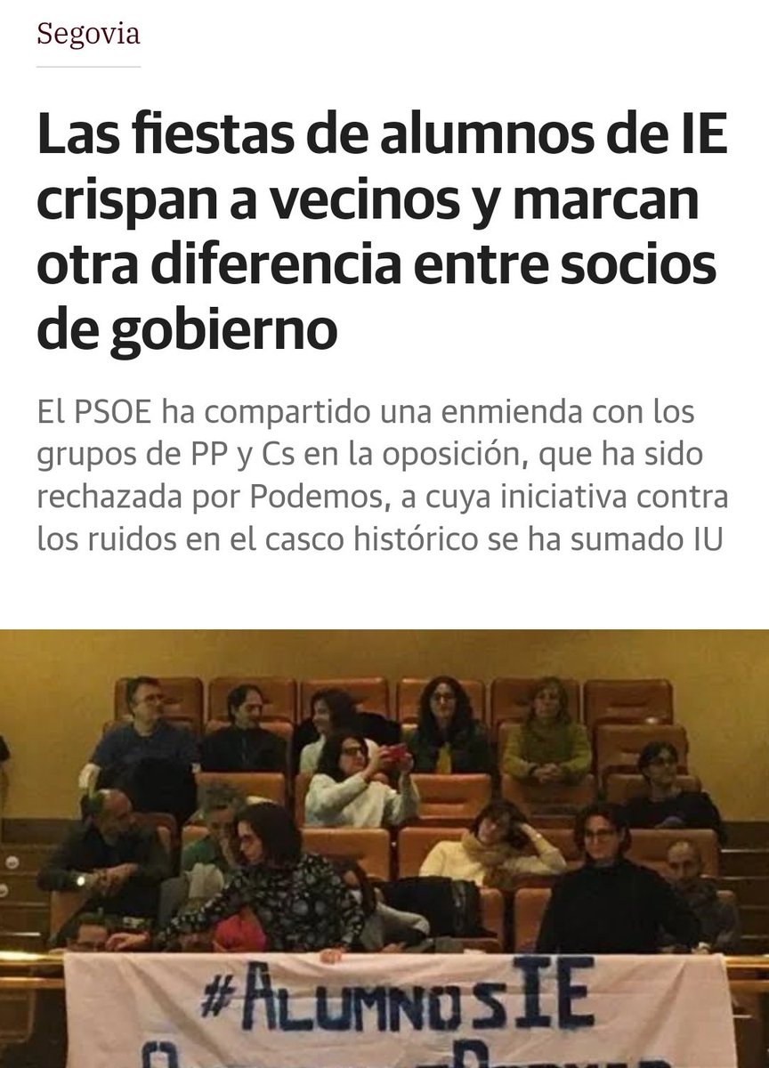 segovianismo's tweet photo. "Los estudiantes de la IE al menos no dan por culo"

Toda la razón si los pobres son unos angelitos que no hacen nada https://t.co/2irsHfZntO