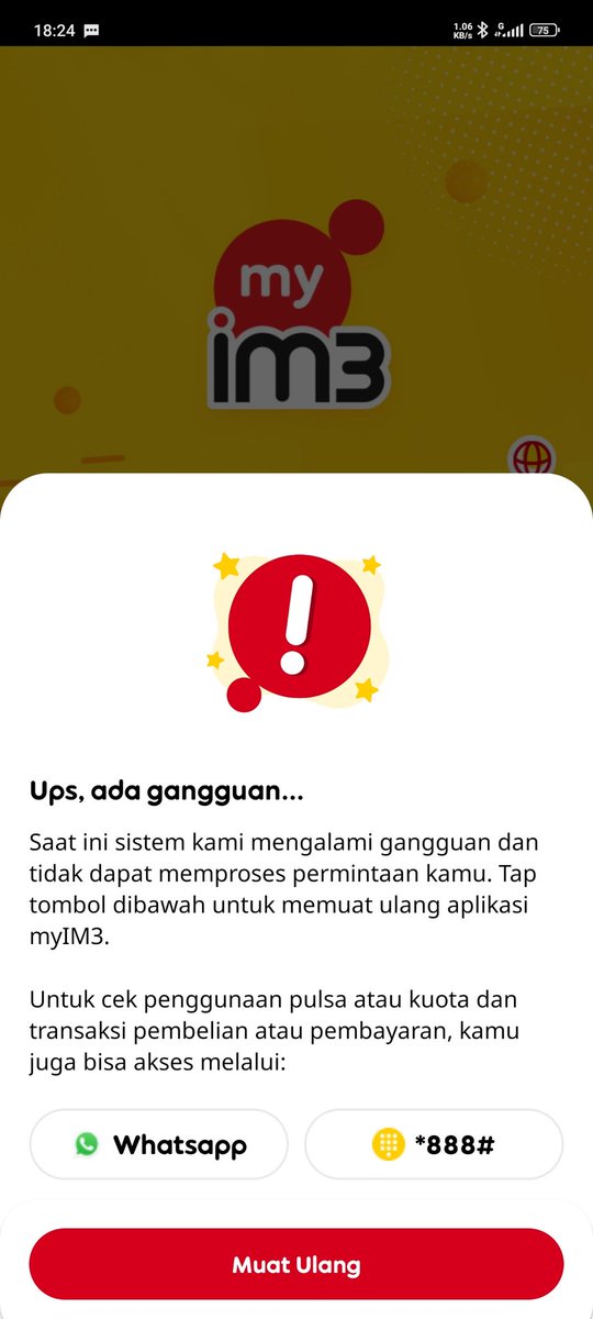 rizaldyashar's tweet photo. @indosatim3 @IndosatCare @indosat ini jaringan tiba tiba drop ke G kadang langsung ke E padahal org lain aman aman aja jaringannya? Kuota masih aman pula, udh dapet 4g masih gamau lancar jaringannya, terimakasih https://t.co/DCqG2JBasr