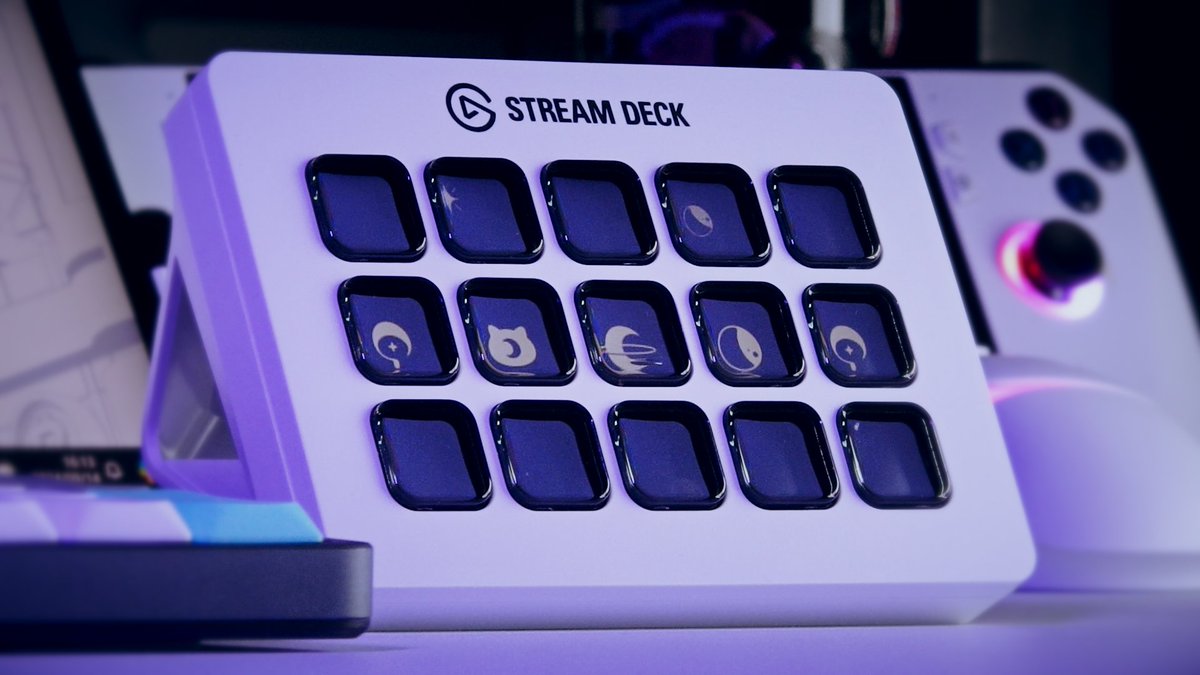 【本日発送】 猫麦とろろ ストリームデック Stream Deck ElgatoからVTuber『夜よいち』『猫麦とろろ』『Nachoneko』の