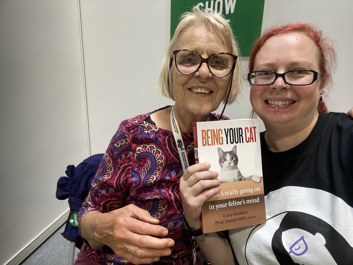 At the Cat Show Birmingham NEC with Katy the Kat lady