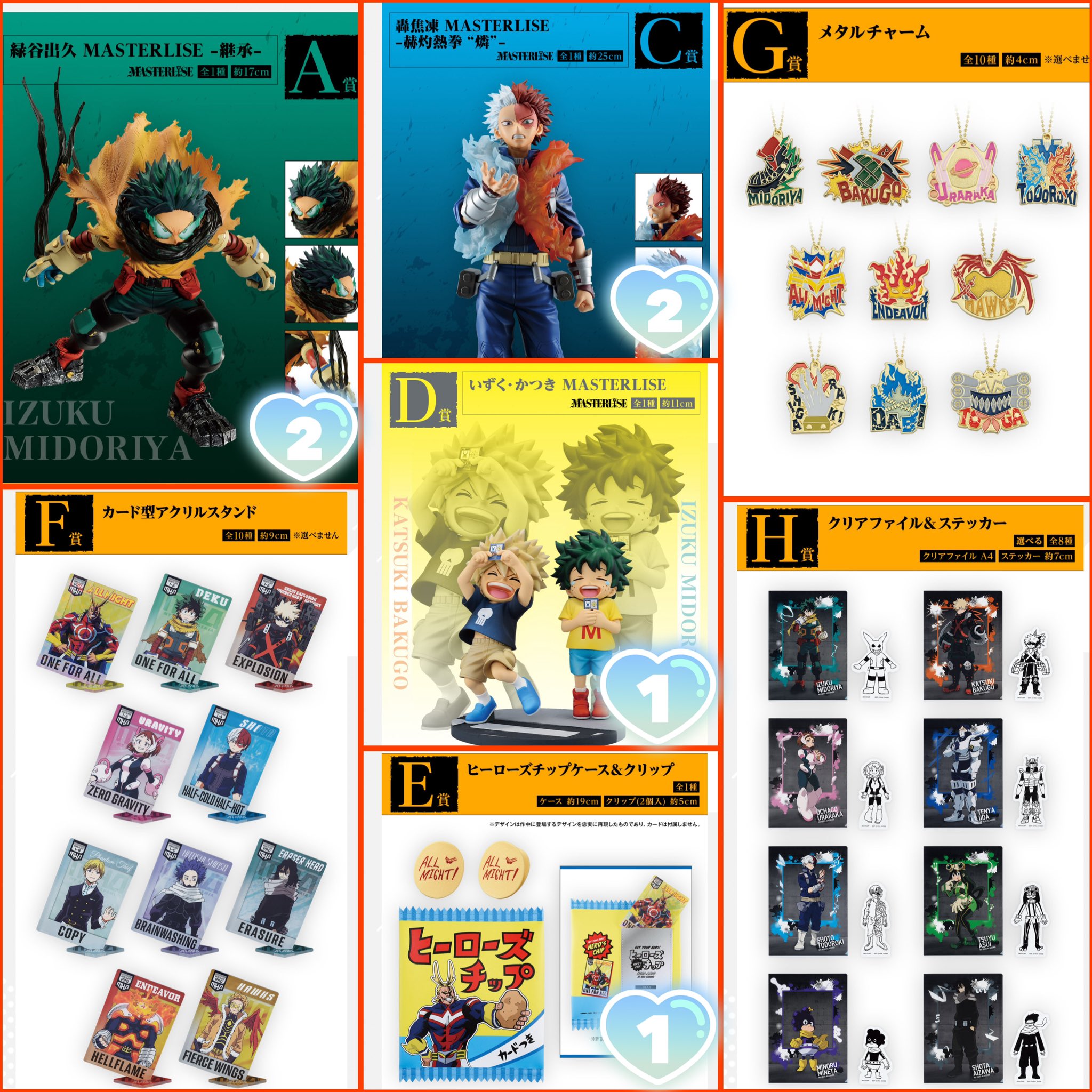 ヒロアカ一番くじ 1ロット 手渡し