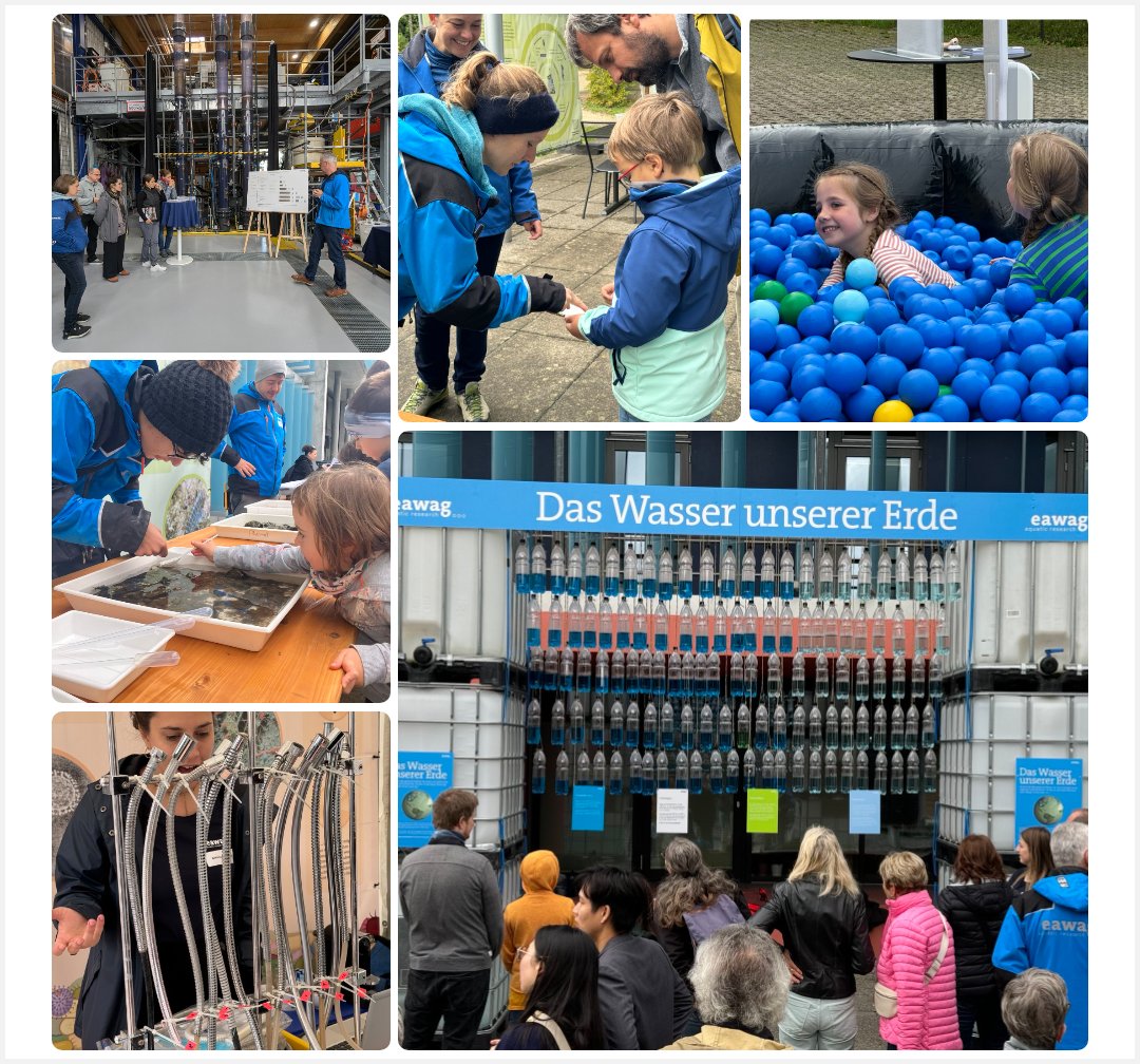 Noch bis 17 Uhr: Was(s)erleben mit der Eawag! 🔥 Besuchen Sie uns jetzt am Tag der offenen Tür an der Eawag in #Dübendorf. Spass mit Flohkrebsen, Duschschläuchen Bällebad und Wettbewerb.