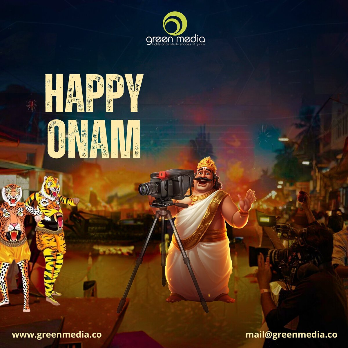 Happy Onam from our Green Media family to yours! May this harvest season bring you joy, prosperity, and success. #OnamWishes #GreenMediaEvents #AVTechnology #HappyOnam