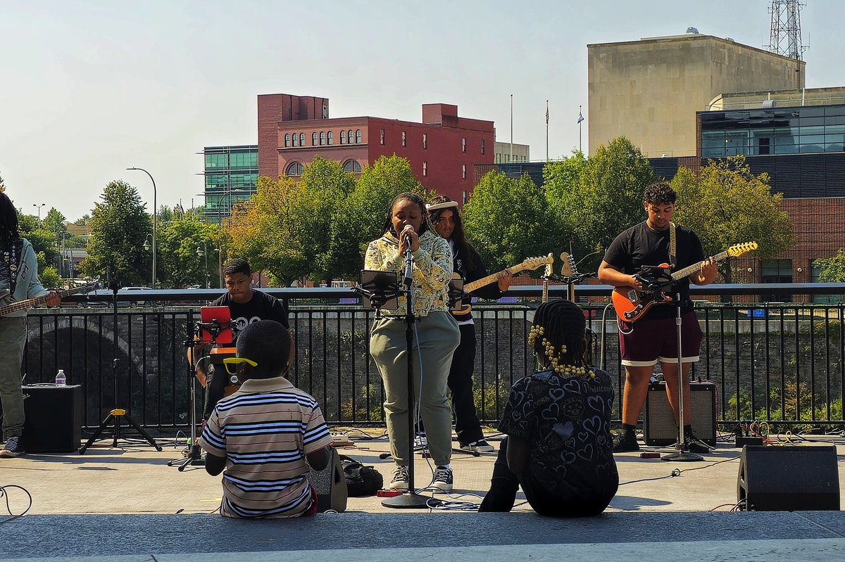 The <a href="/RCSDNYS/">Rochester City School District</a> ROC Band is performing at Play Day on the Riverway! Our next generation of rock stars is inspiring the next next generation of rock stars.