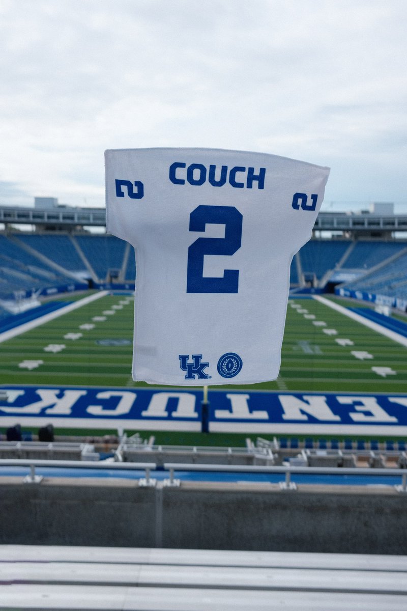 Kentucky Athletics (@ukathletics) on Twitter photo #BBN, pick up a commemorative <a href="/TimCouchQB/">Tim Couch</a> jersey towel at the <a href="/UKFootball/">Kentucky Football</a> game today!
These towels are for all fans and can be found in the concourses inside of Kroger Field. Grab one of these towels to help us honor <a href="/cfbhall/">College Football Hall of Fame</a> inductee Tim Couch and cheer on the Cats! 😼 #BBN, pick up a commemorative <a href="/TimCouchQB/">Tim Couch</a> jersey towel at the <a href="/UKFootball/">Kentucky Football</a> game today!
These towels are for all fans and can be found in the concourses inside of Kroger Field. Grab one of these towels to help us honor <a href="/cfbhall/">College Football Hall of Fame</a> inductee Tim Couch and cheer on the Cats! 😼