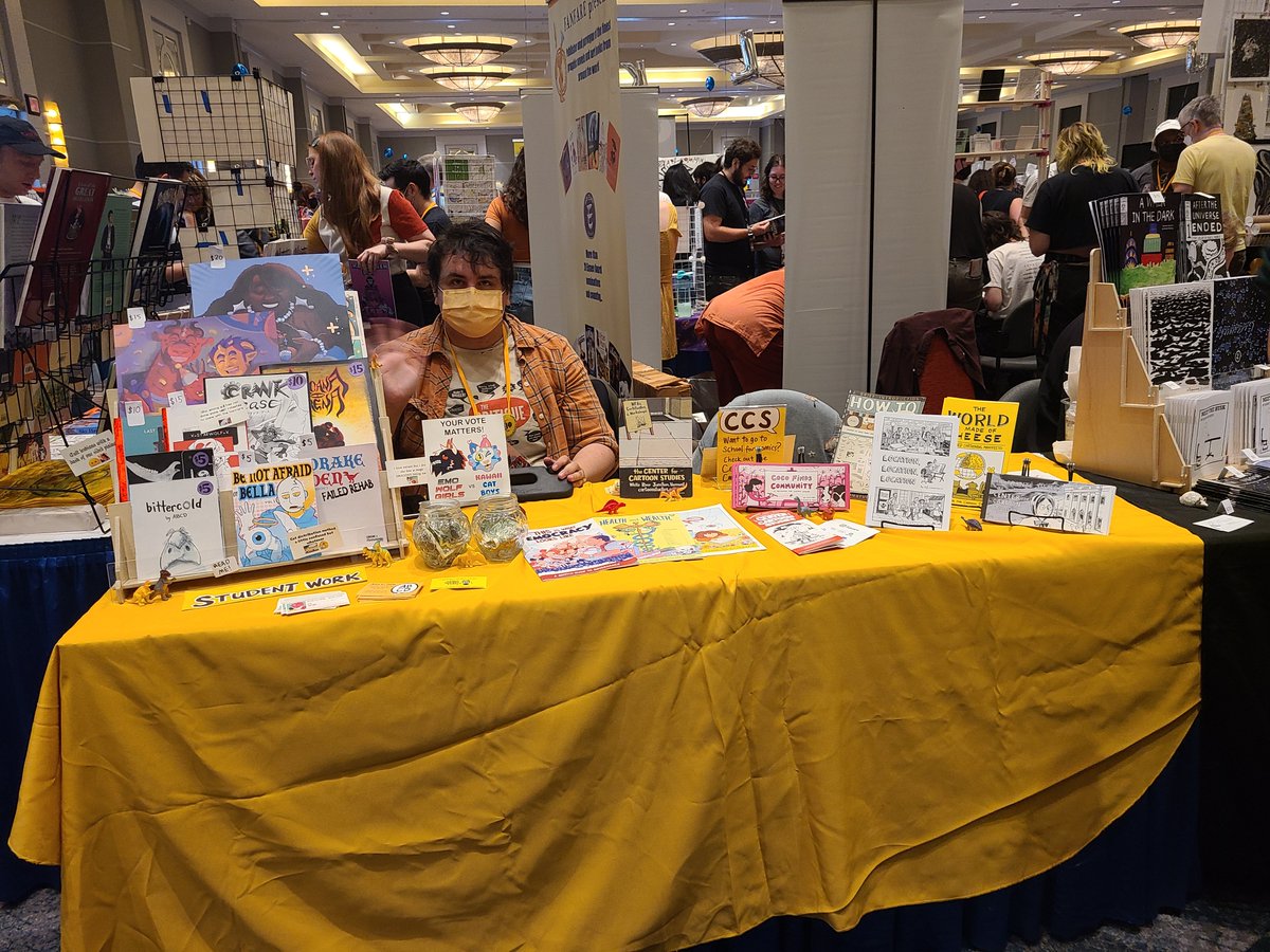 sillyammy's tweet photo. psst... hey.... come see me running the @cartoonstudies table at SPX! plus, an exclusive look at what's next for @TarotTournament 😳 https://t.co/XXg5hh1kpO
