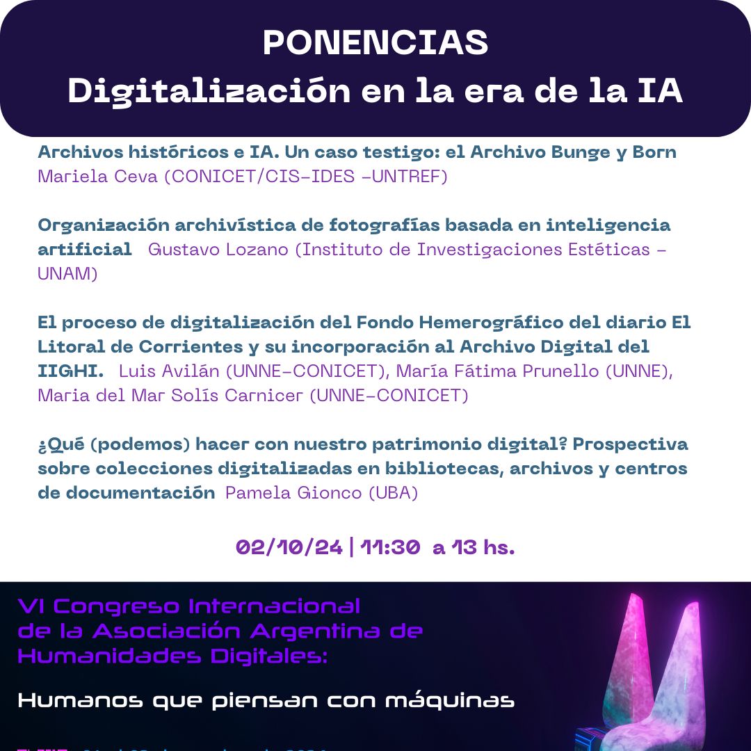 Asociación Argentina de Humanidades Digitales tweet media