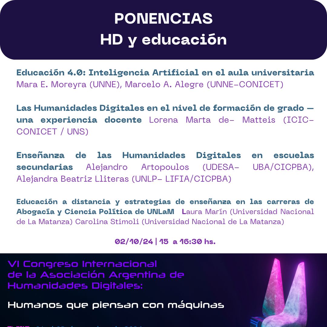 Asociación Argentina de Humanidades Digitales tweet media