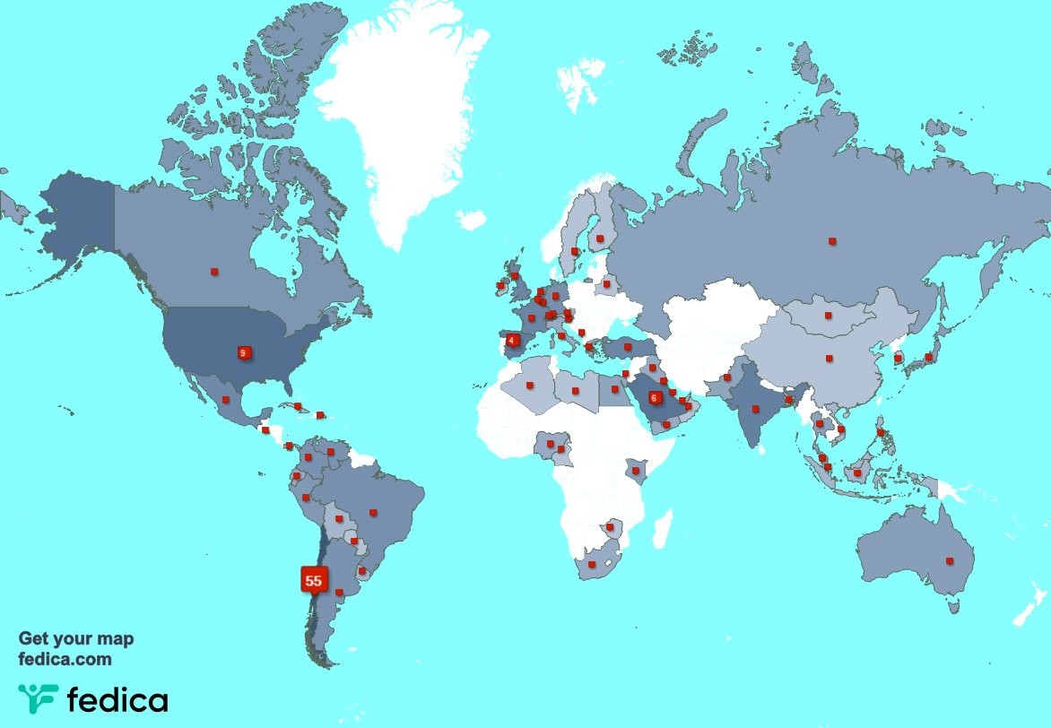 andreshofer's tweet image. Muchas gracias a mis 8 nuevos seguidores desde Arabia Saudita, y más durante la última semana. fedica.com/!andreshofer