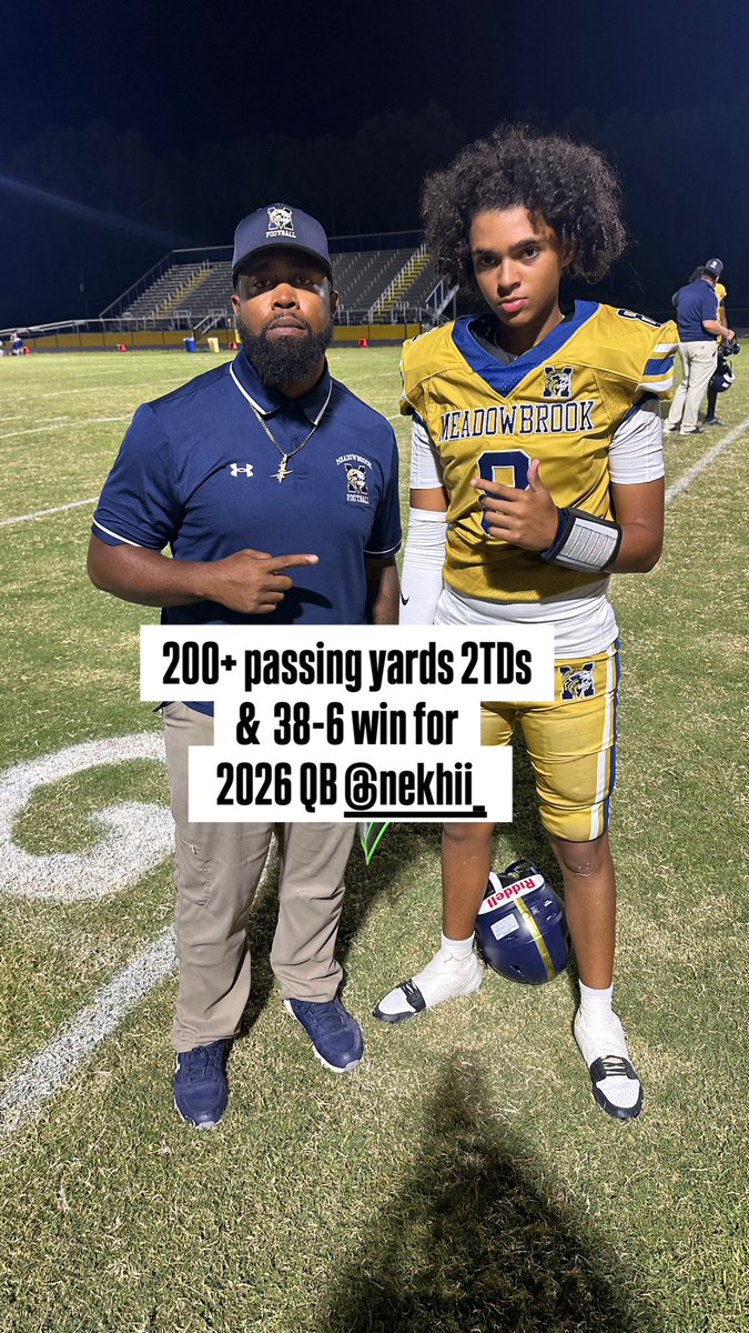 Meadowbrook 2026 QB <a href="/nekhibairdd/">Nekhi Baird</a>
 #THE1Percent #MBK #ThePride