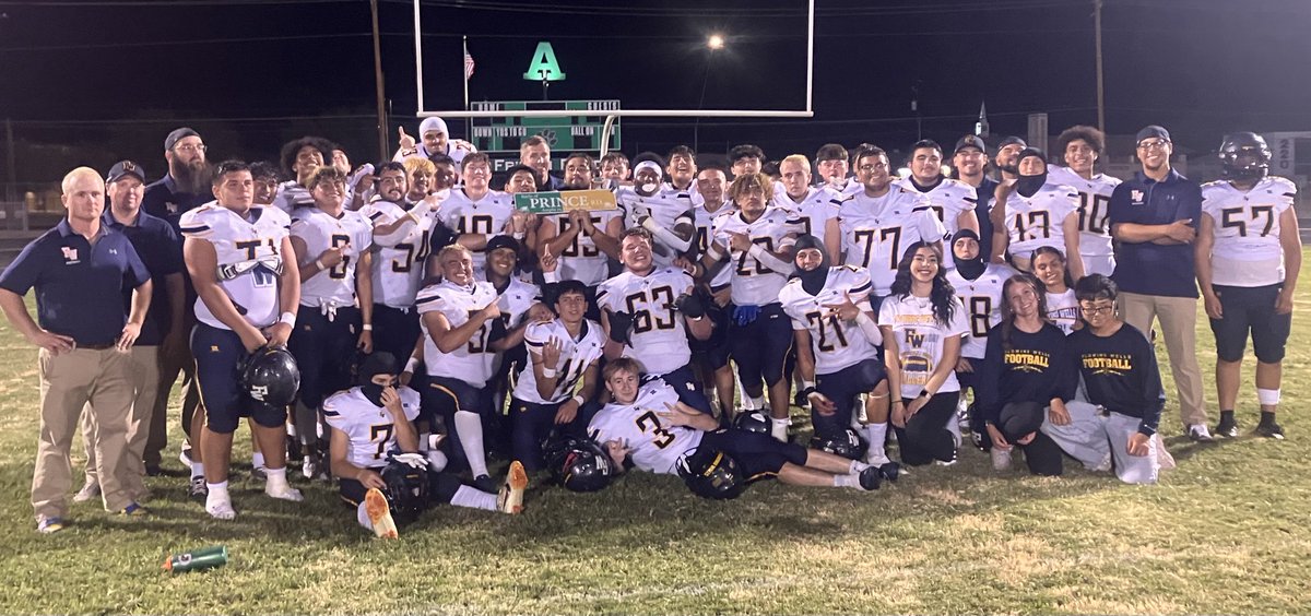 Congratulations to our Varsity football team with their victory over Amphi last night. The Battle of Prince Rd. trophy comes back to Flowing Wells. Go Cabs!